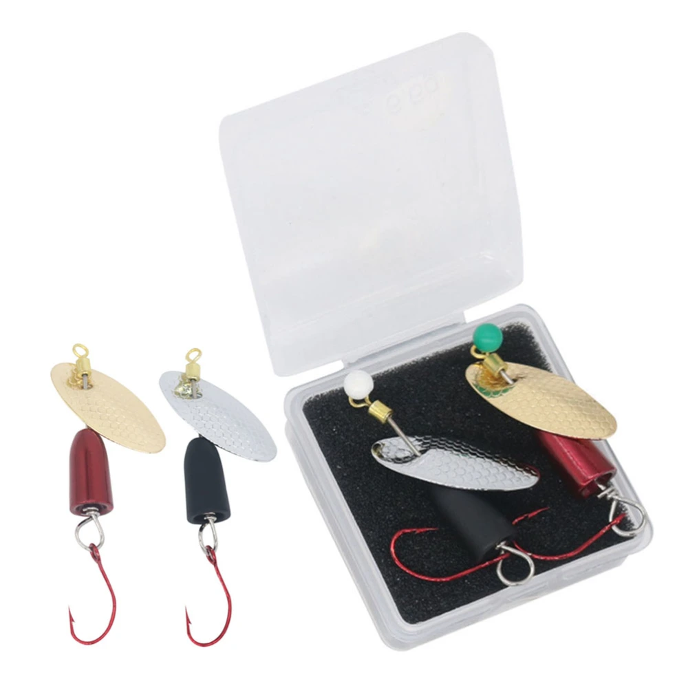 4Pcs Fake Baits Outdoor Fishing Fake Baits Tungsten Steel Pendant Fake Baits