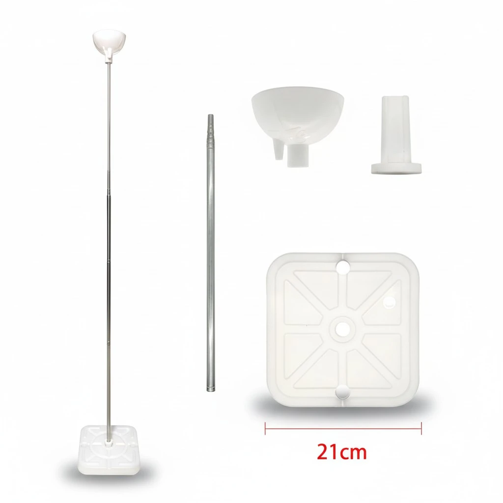 1 Set Balloon Telescopic Rod Stand Kit Party Balloon Column Stand Kit Balloon Holder