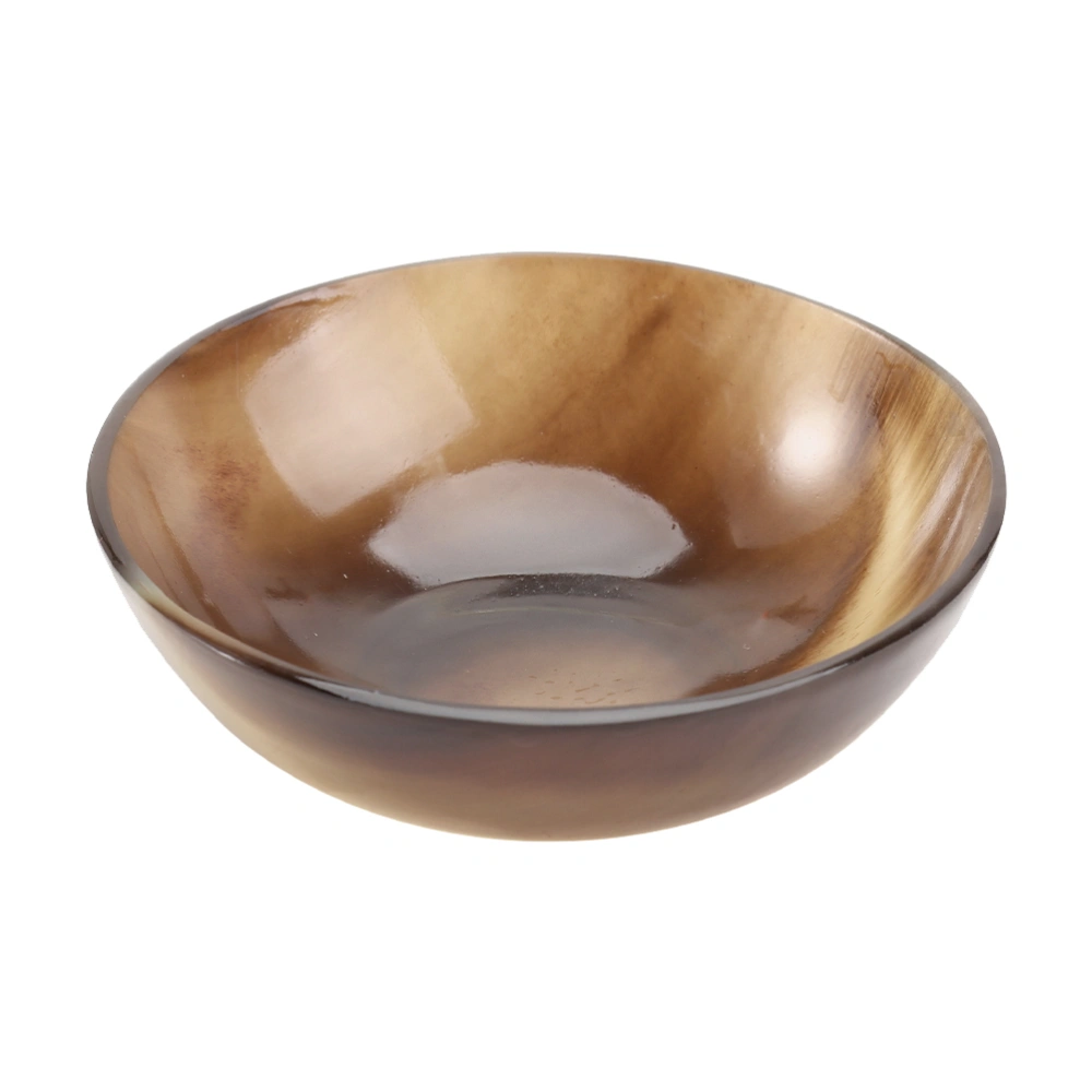 1pc Natural Ox Horn Bowl Wine Bowl Tea Bowl Practical Sauce Bowl (Coffee)