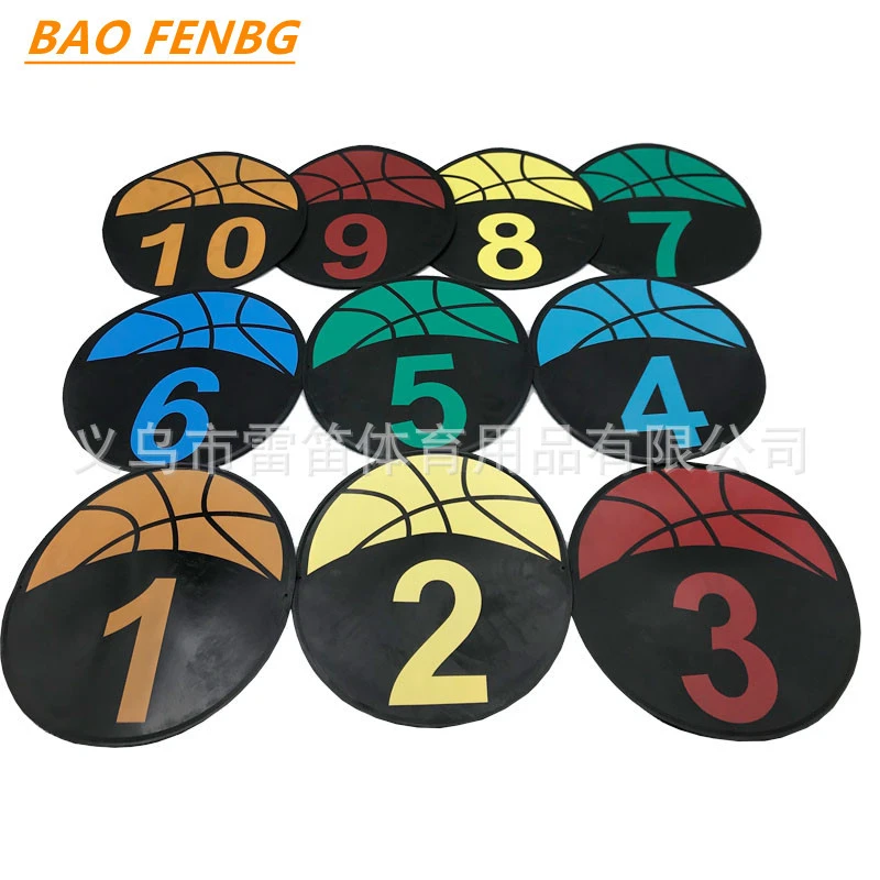 10pcs  Football Exercising Marking Discs Soccer Training Markers Football Sign Discs