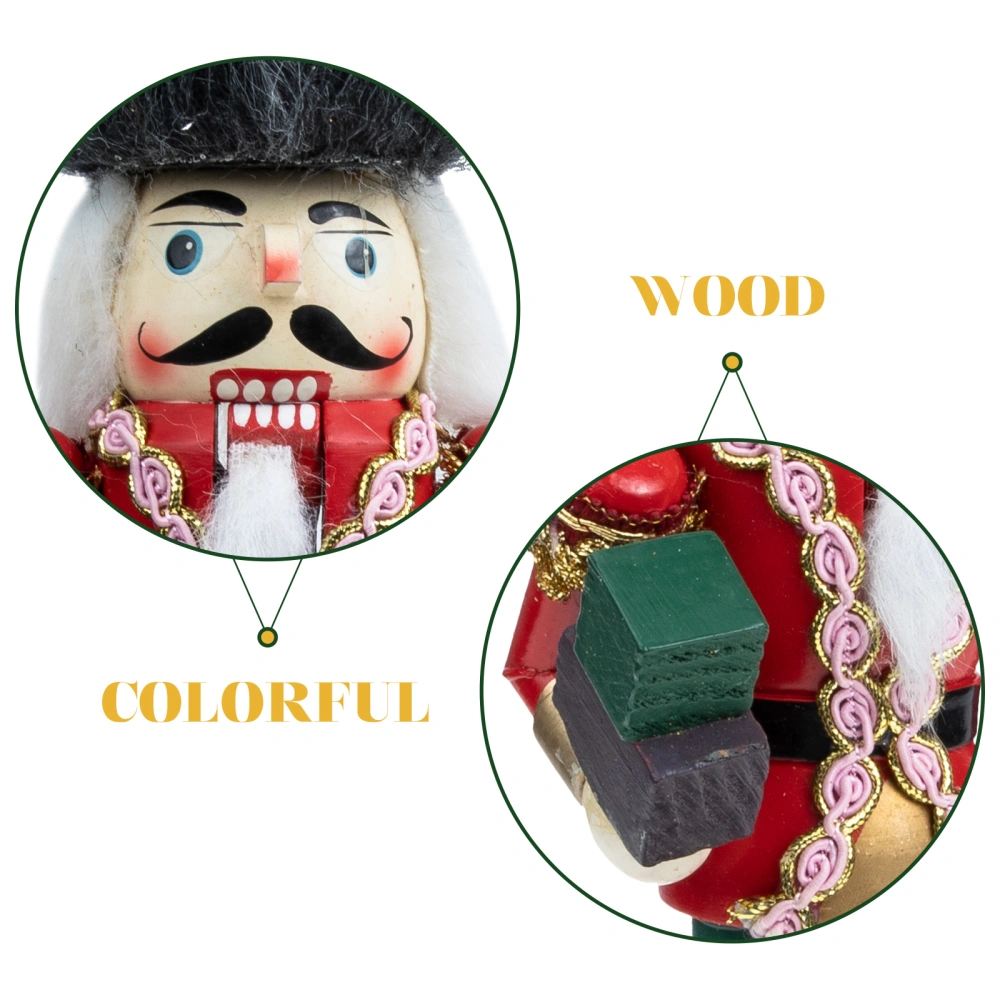 Decorative Nutcracker Model Novelty Wood Nutcracker Figurine Desktop Exquisite Nutcracker Decor