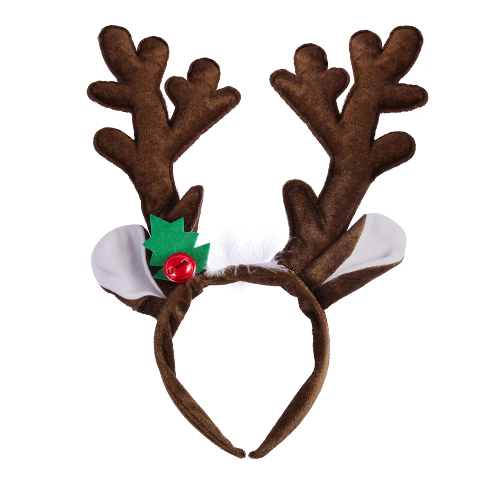 PIXNOR Reindeer Antlers Headband Christmas and Easter Party Headbands (Coffee)