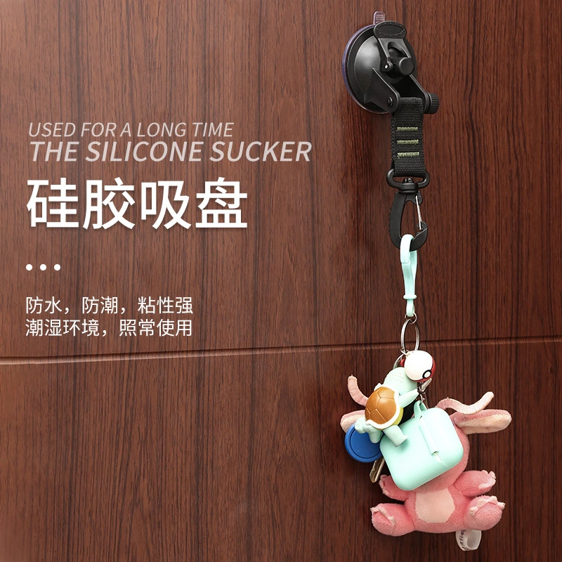 2pcs Strap Suction Cup Hooks Heavy Duty Suction Cup Anchors Car Window Suction Cup Hooks Portable Hangers