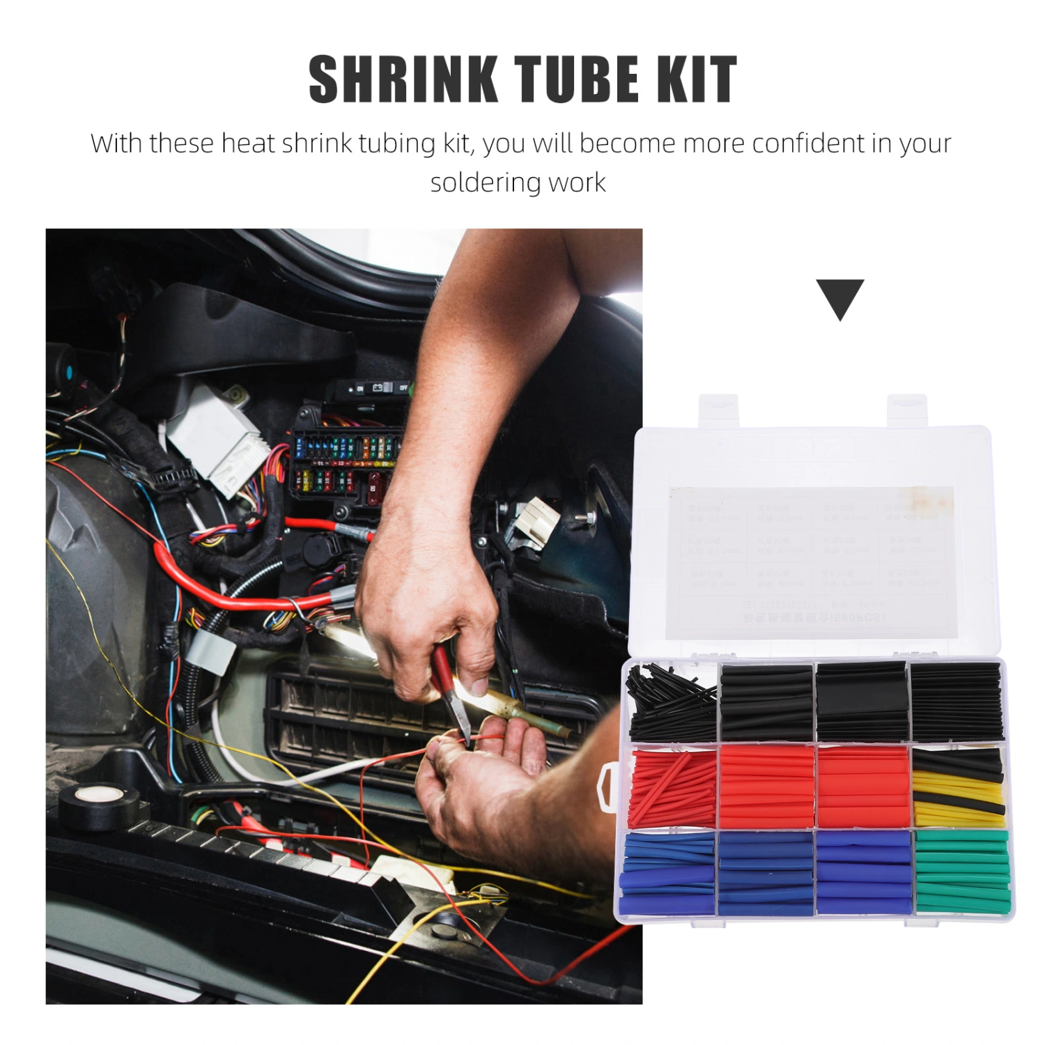1 Set Heat Shrink Tubing Insulation Sealing Cable Protector Sleeving Tube