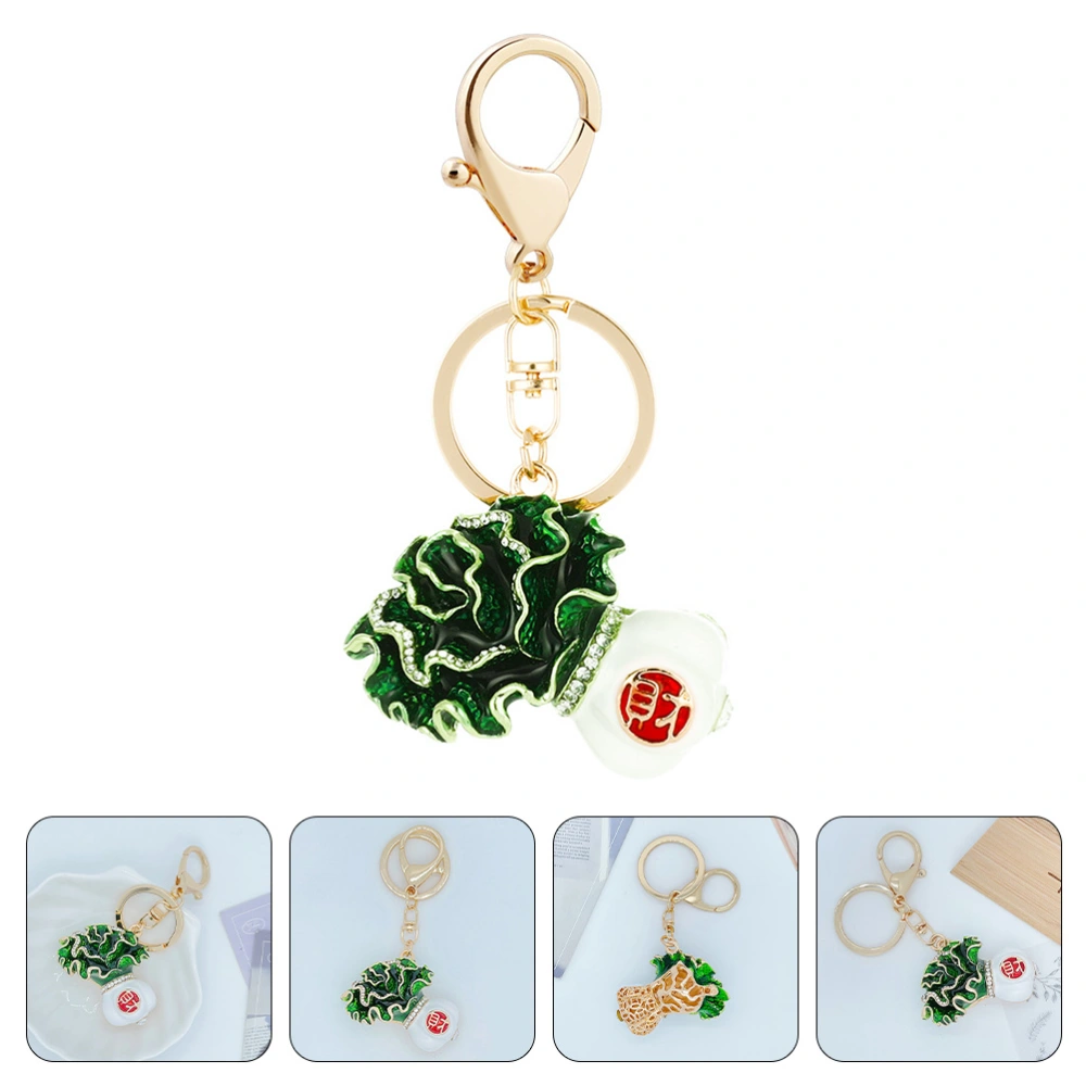 Chinese Cabbage Ornament Vegetable Bag Pendant Key Pendant Keychain Accessory