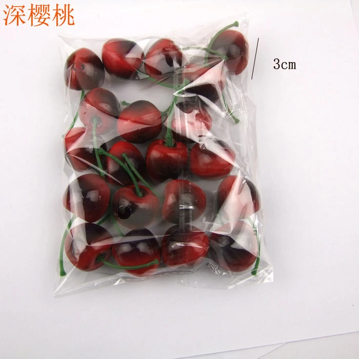 20pcs Simulation Cherry Model Ornament Realistic Cherry  Model Fruit Model Ornament