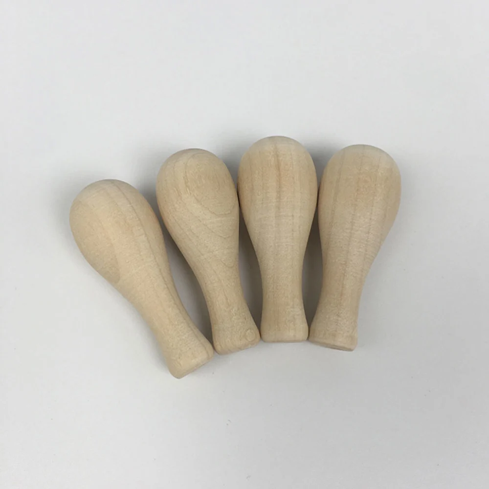 20Pcs Wood Replacement Handle Invitation Stamp Handle Wedding Stamp Handle DIY Accessory