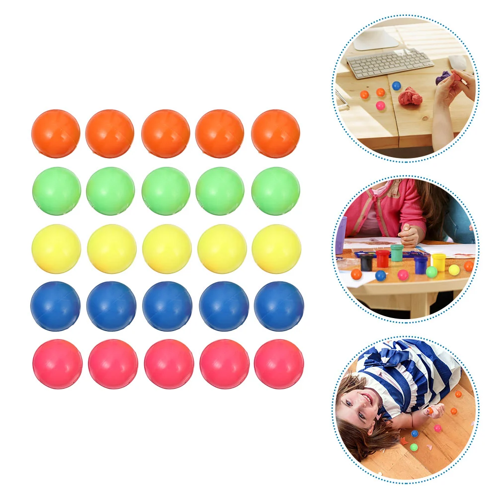200pcs Plastic Abacus Spacer Beads Round Loose Beads Counting Balls Children Counting Toys