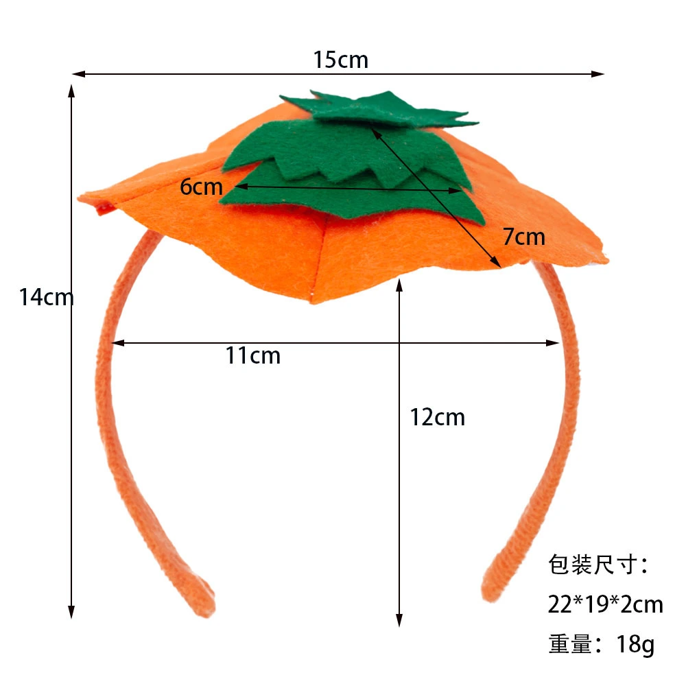 Halloween Hair Hoop Performance Headdress Hair Ornament Cosplay Pumpkin Headband Prop