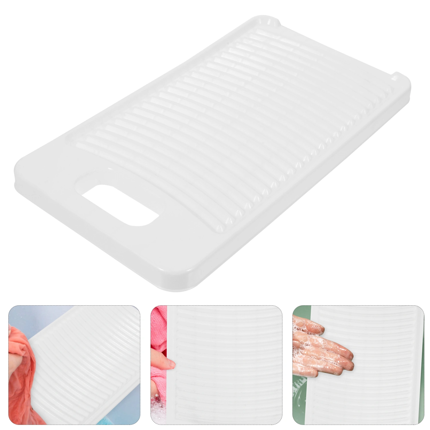 Plastic Washboard Washing Board Shirts Laundry Washboard Household Hangable Washboard