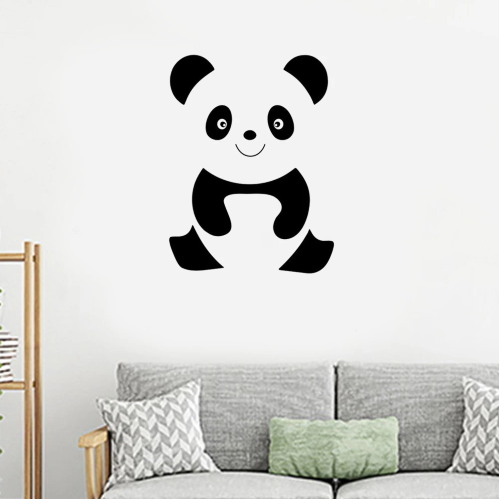 Wall Decal Animal Cheerful Baby Panda Cartoon Kids Room Vinyl Sticker