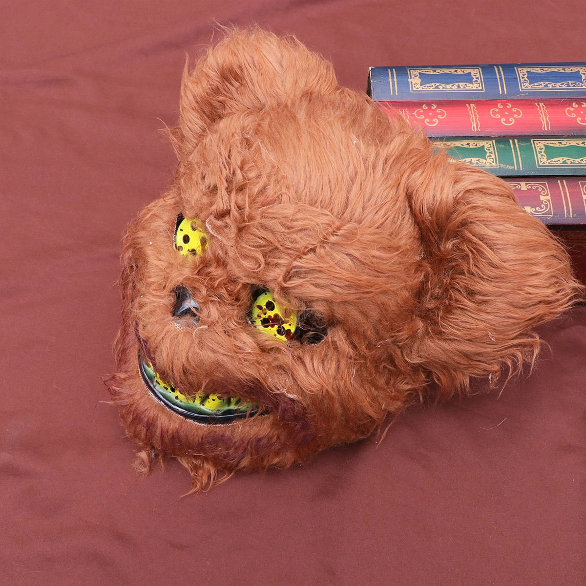 Halloween Party Mask Horror Bloody Brown Bear Face Mask Scary Performance Prop Masquerade Bar Cosplay Party Favor