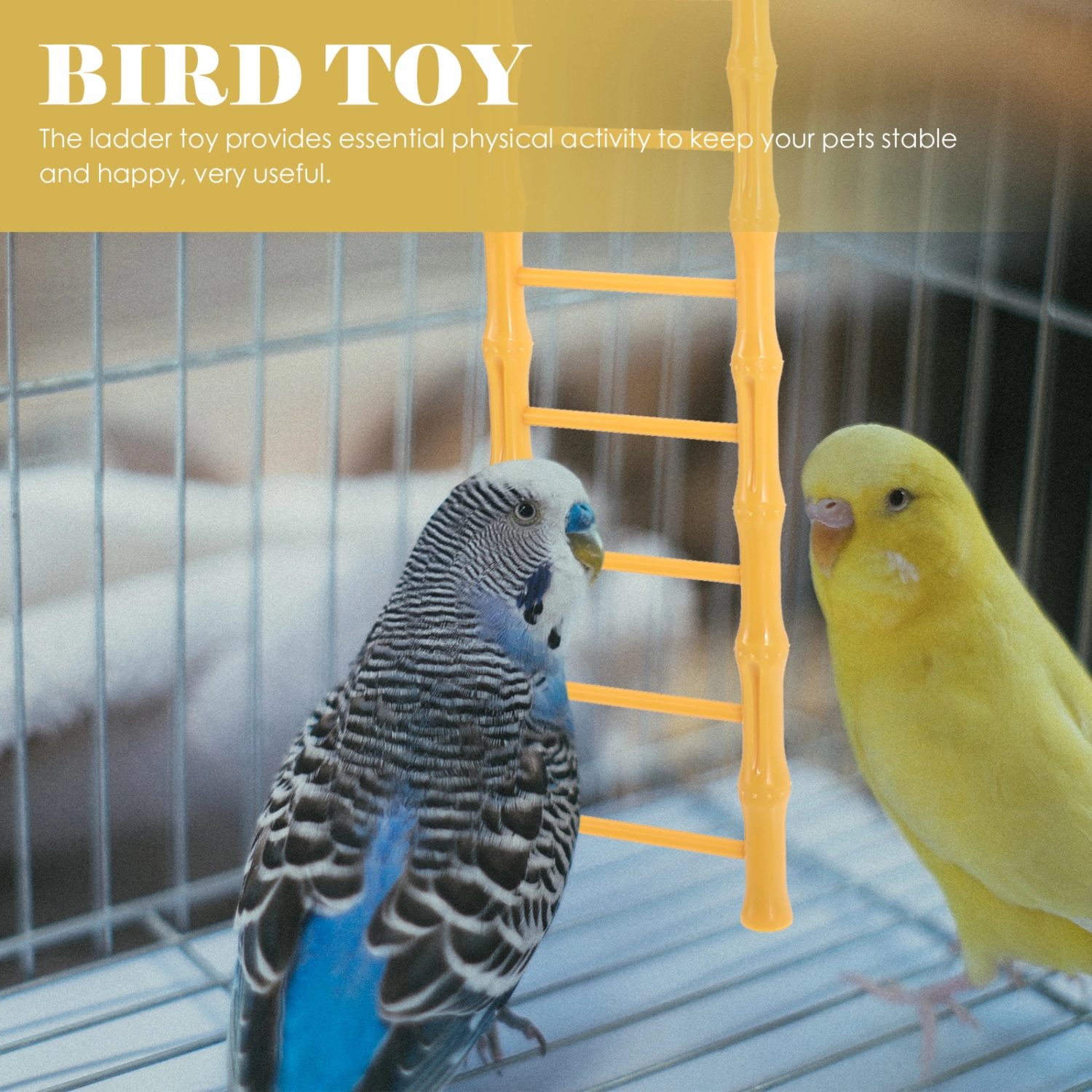 Hamster Step Ladder Bird Ladder Hanging Hamster Ladder Parrot Steps Ladder Cage Hanging Toy