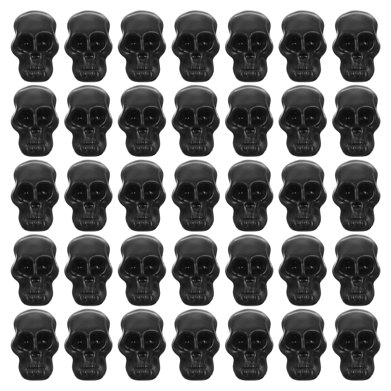 50Pcs Halloween Skull Model Small Plastic Skeleton Head Decor Simulation Skull Decor
