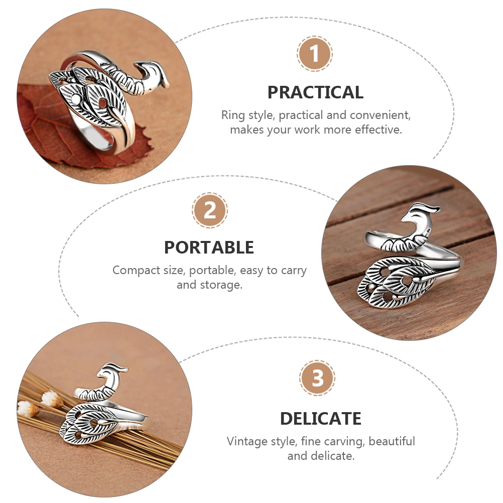 8pcs Yarn Guide Rings Open Finger Crochet Knitting Rings Woven Yarn Accessories