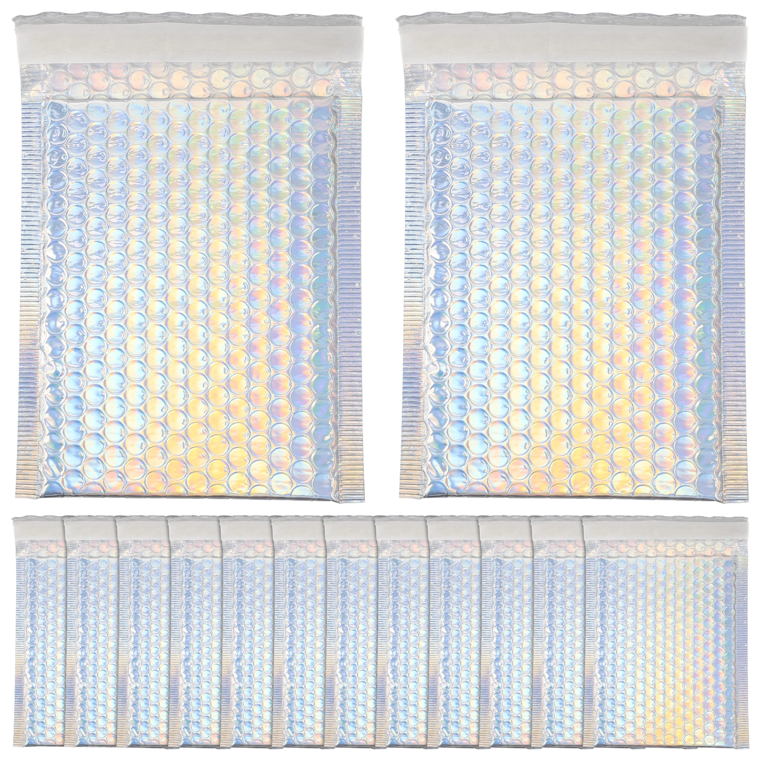 16Pcs Bubble Shipping Bags Delivery Clothing Bags Self-adhesive Mailing Bags