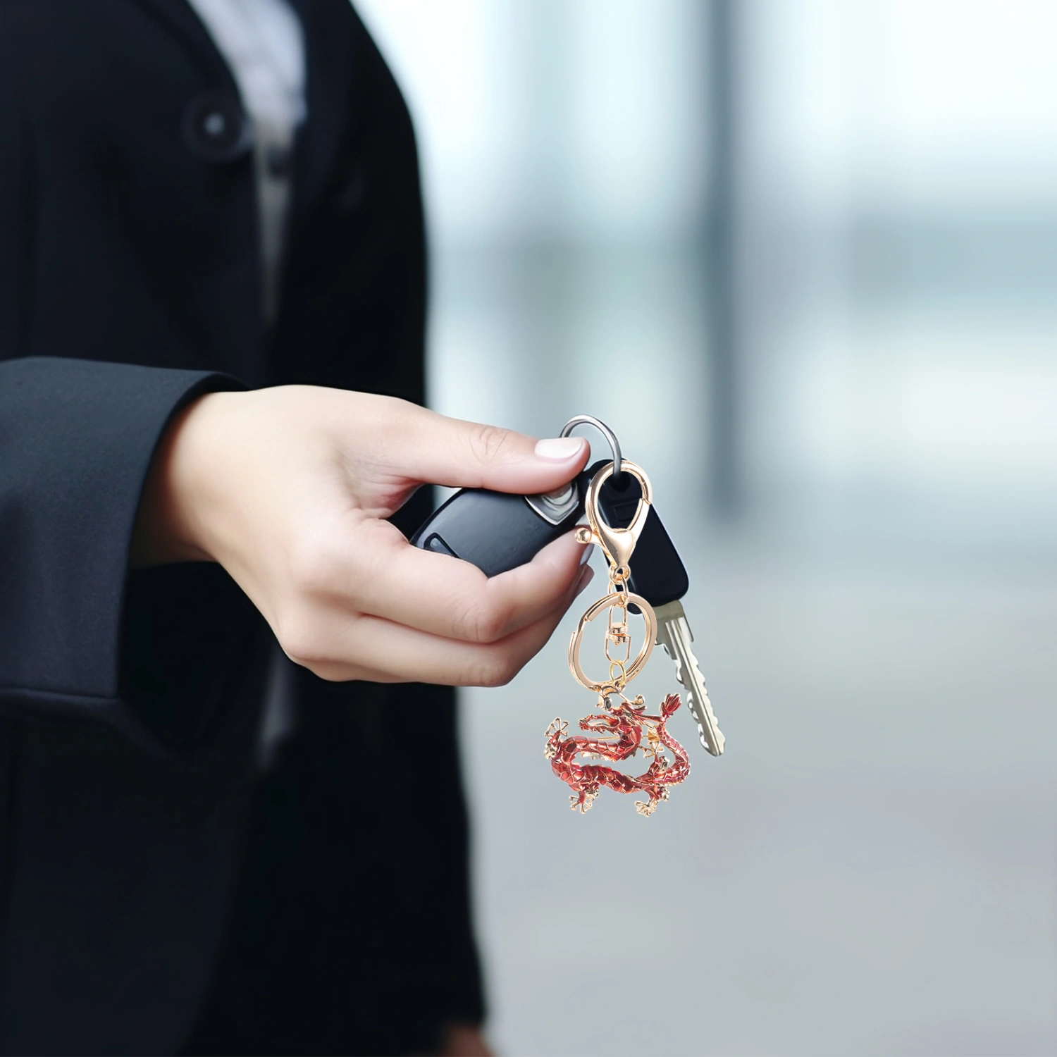 Chinese Dragon Keyring Dragon Keychain Car Hanging Keychain Pendant Wallet Charm