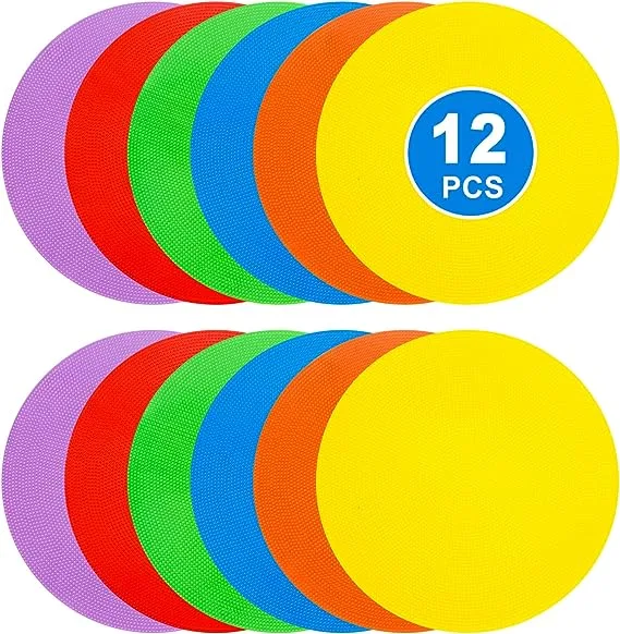 12Pcs Football Training Sign Discs Football Training Markers Daily Use Football Training Markers