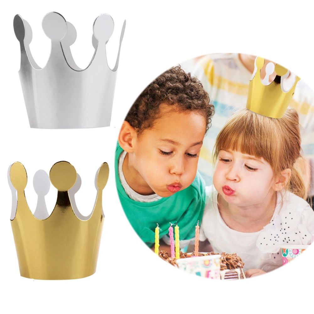 ROSENICE 10pcs Kids Party Crowns Set Paper Party Crowns