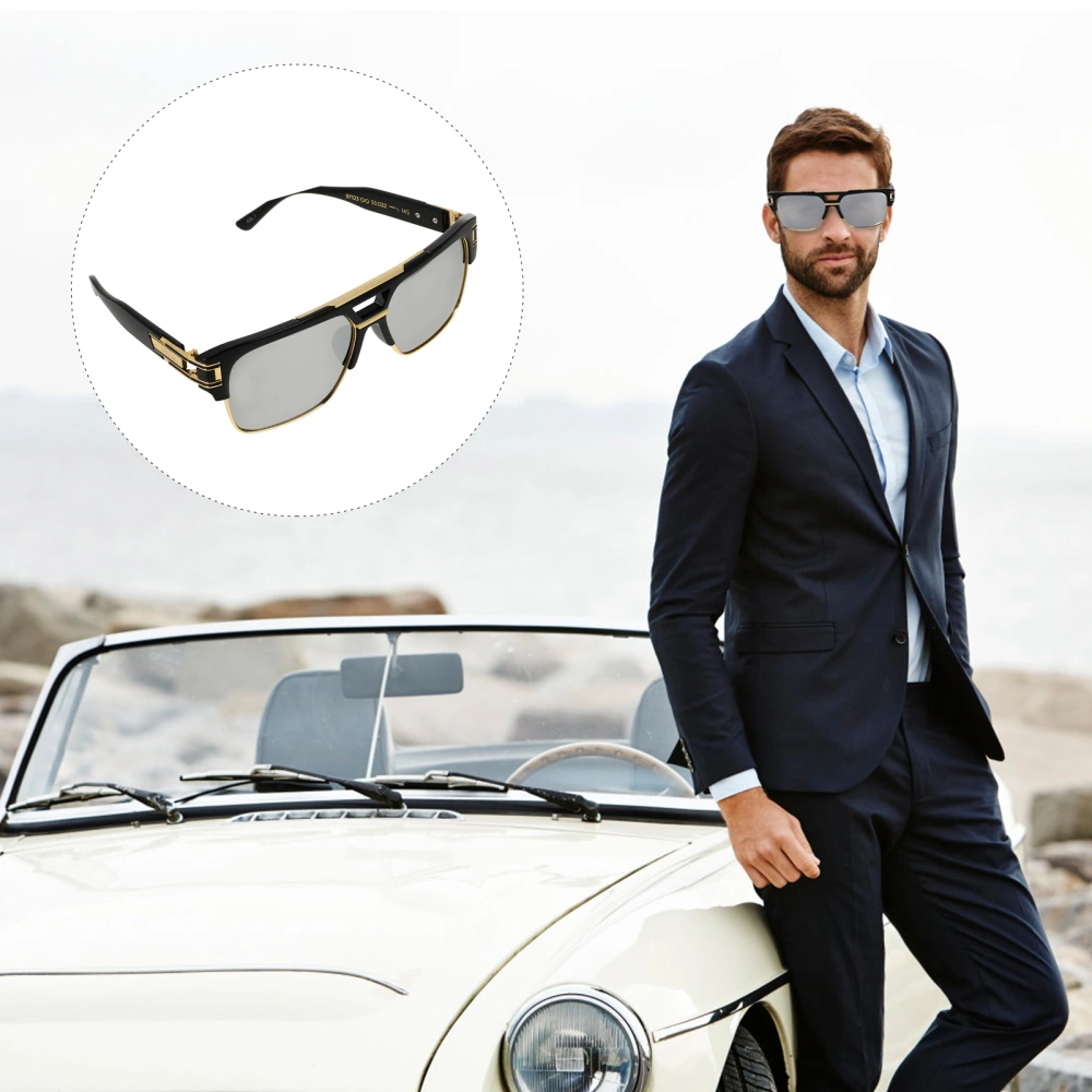 Men Sunglasses Metal Sunglasses Outdoor UV Protection Sunglasses for Men