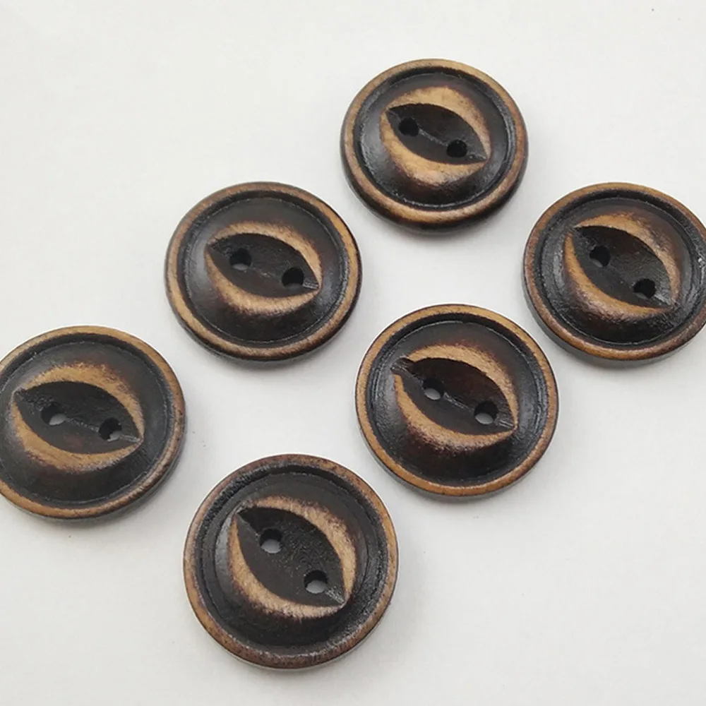 40Pcs Ox Horn Sewing Buttons Vintage Garment Buttons Useful Clothing Accessories