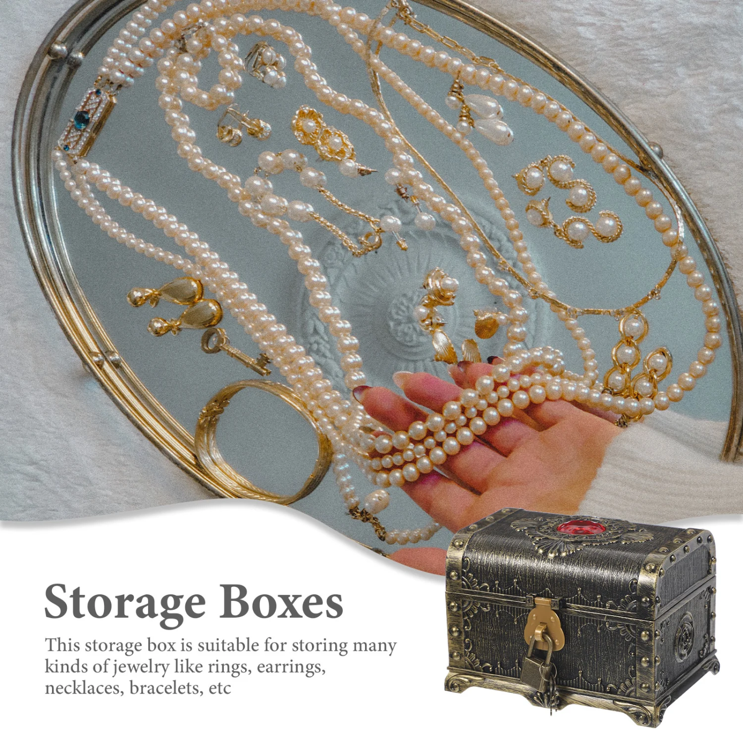 Plastic Vintage Treasure Chest Coin Box Treasure Chest Pirate Box Plastic Gift Box