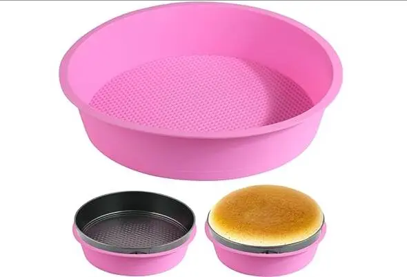 Silicone Cake Pan Baking Mold Silicone Cake Mold Kitchen Bakeware Round Cake Mold