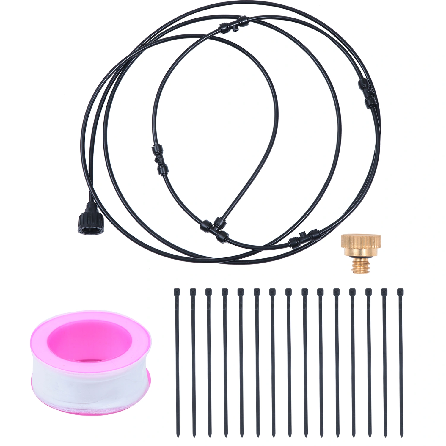 1 Set 12 inch Fan Misting Cooling System Mist Nozzle Sprinkler EU Style