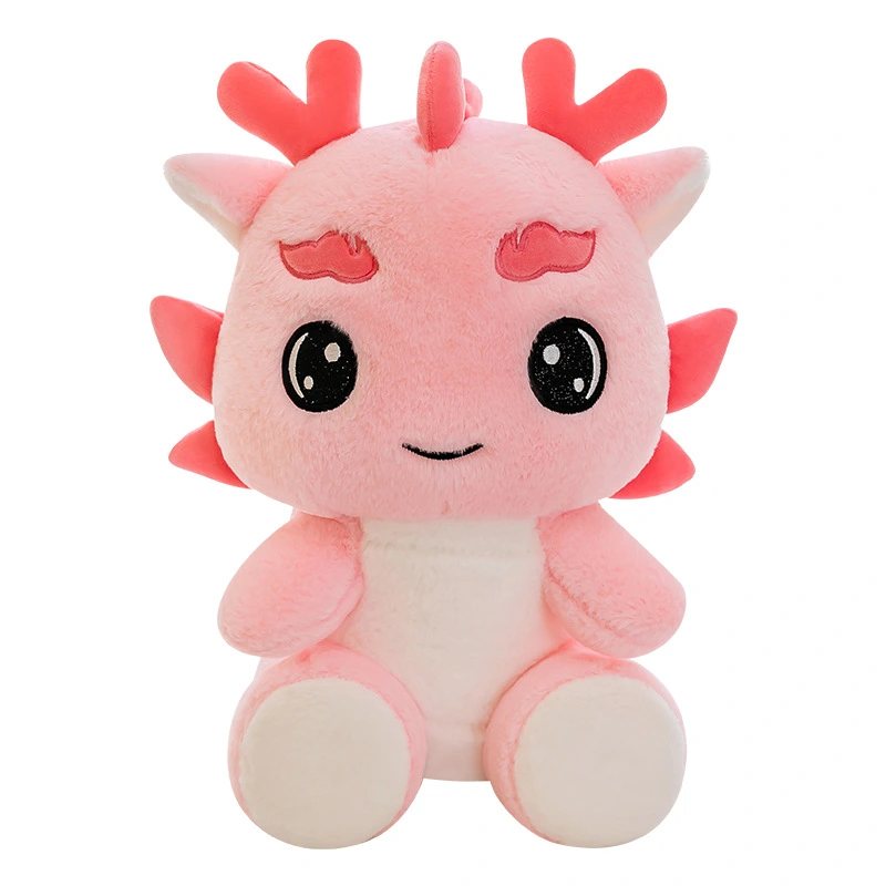 Plush Sitting Chinese Dragon Stuffed Animal Chinese New Year Mascot Doll