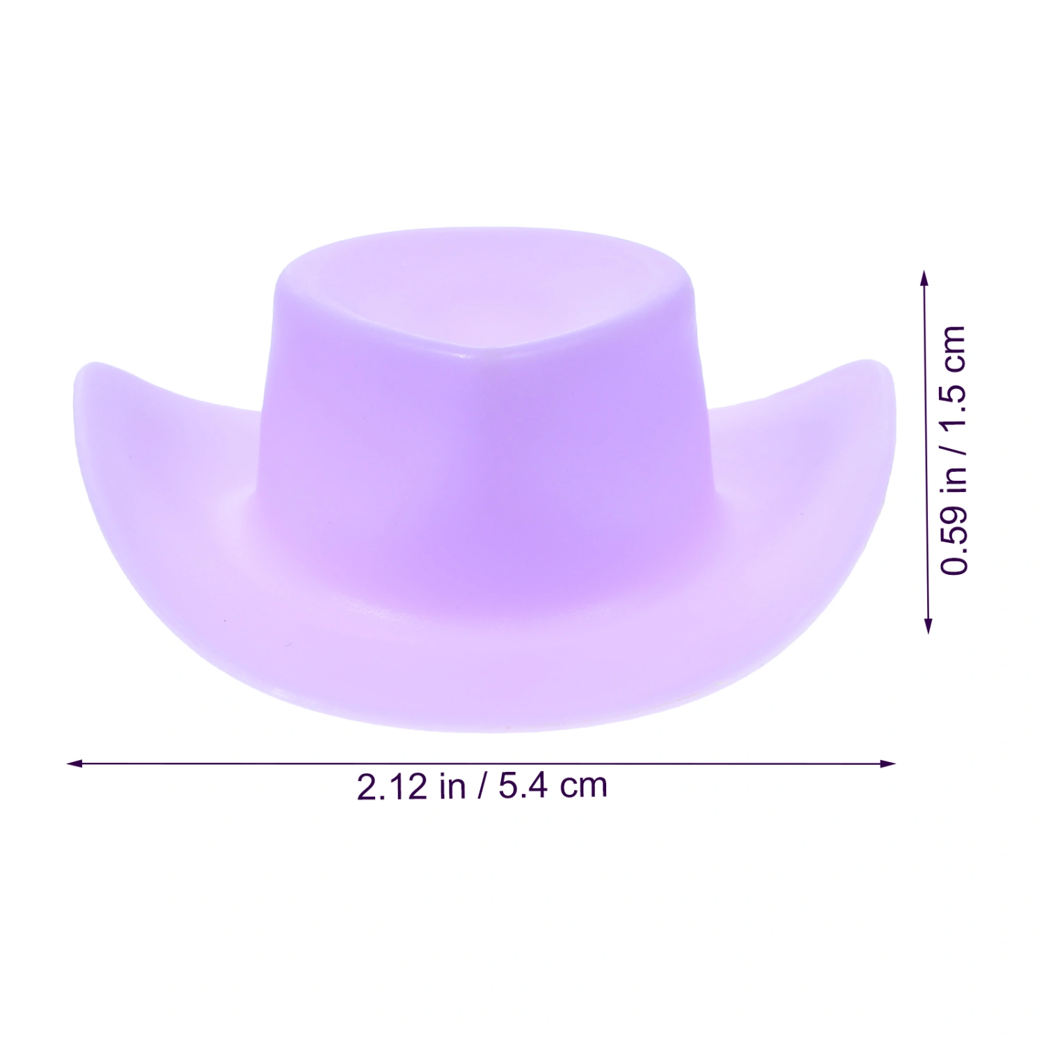 20 pcs Mini Cowboy Hats Miniature Cowboy Hats Dolls Decor Cowboy Hats Plastic Tiny Cowboy Hats