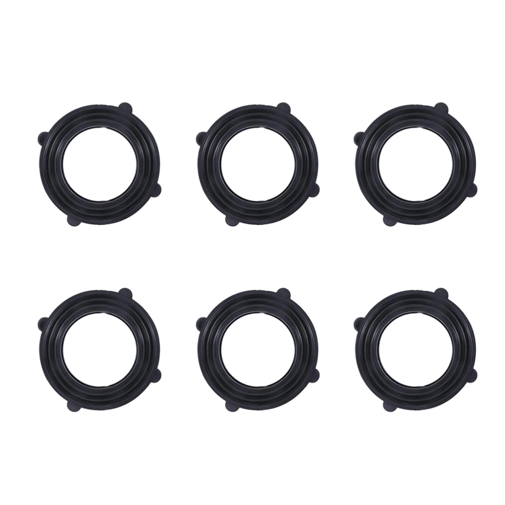 20PCS Rubber Gasket Seal Flat Gasket Waterproof Hose Gasket Water Heater Seal Ring(Black)