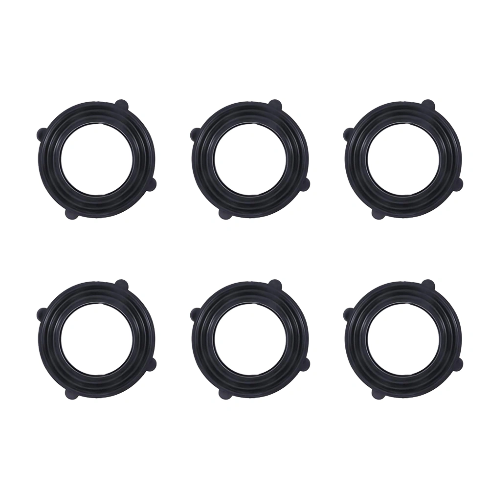 20PCS Rubber Gasket Seal Flat Gasket Waterproof Hose Gasket Water Heater Seal Ring(Black)