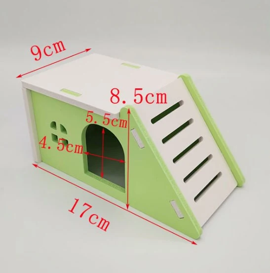 Hamster House Hamster Wood House Villa Chinchilla Hut Guinea Pig Hamster Hideout