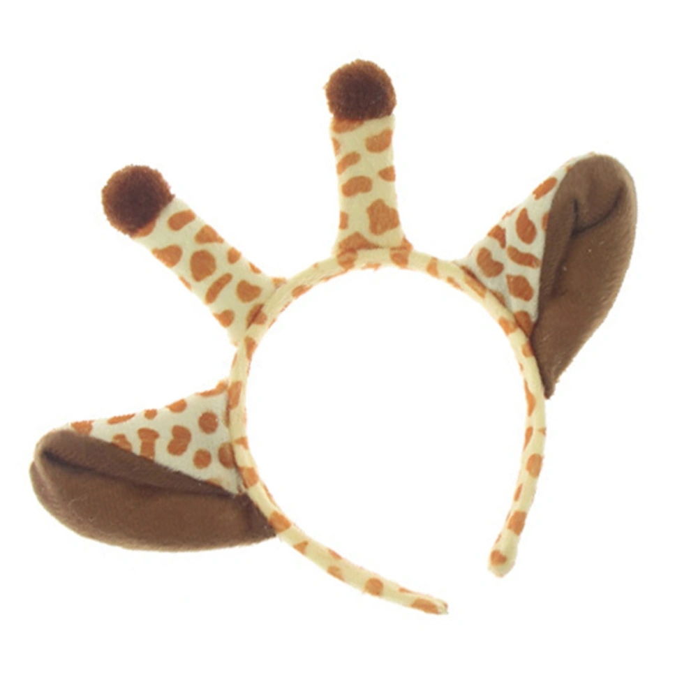 2pcs Giraffe Headband Animal Costume Hair Band Headpiece Hair Accessories for Cosplay Costume Party