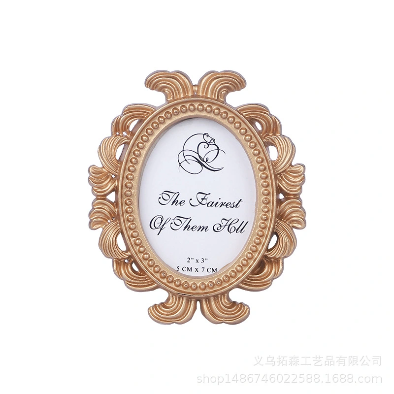 2Pcs Embossed Photo Frame Wall and Tabletop Photo Frame Vintage Photo Frame Photo Display Frame