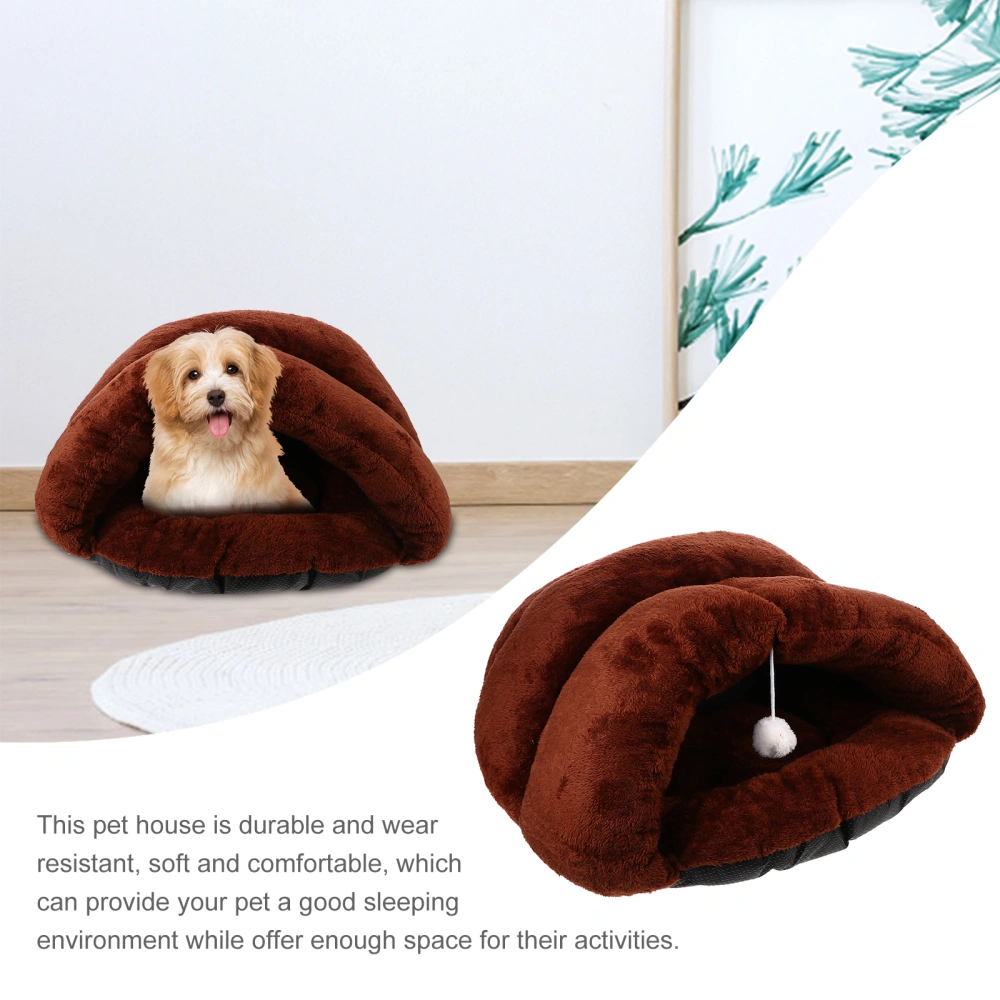 Pet Winter House Cave Cat Warm Bed Pet Nest Lovely Sleep Cave Cat Sleeping Bag