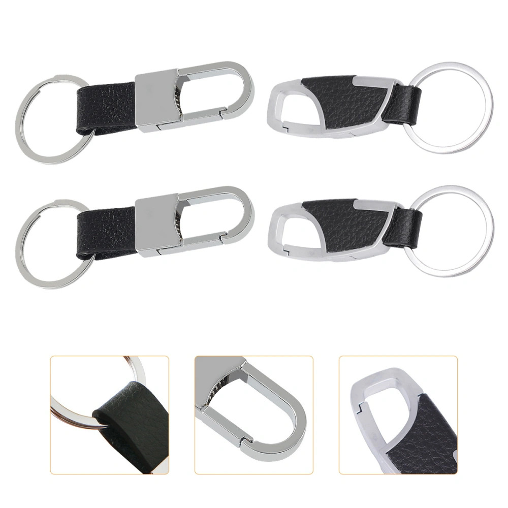 4pcs Carabiner Keychain Metal Men Car Keys Organizer Key Ring for Daily Use