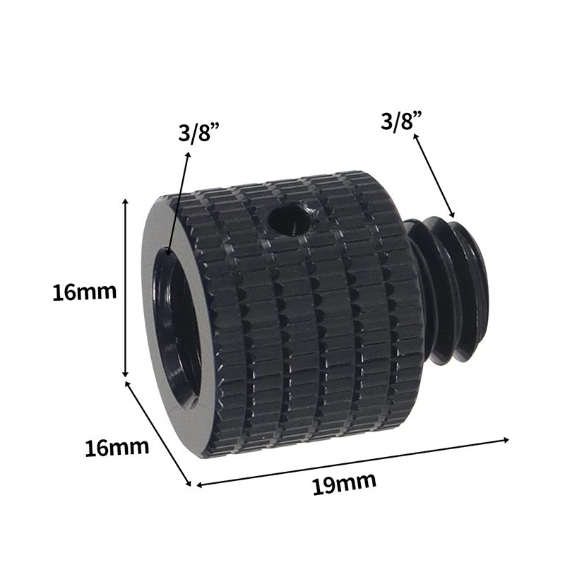 5PCS Camera Screw Adapters Camera Mount Screws Aluminum Alloy 3/8 To 3/8 Tripod Screw Adapters