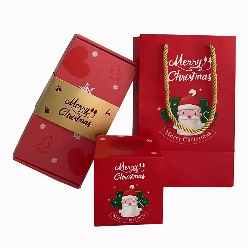 1 Set of Xmas Paper Explosion Gift Box Treat Goody Bouncing Box Christmas Party Paper Boxes