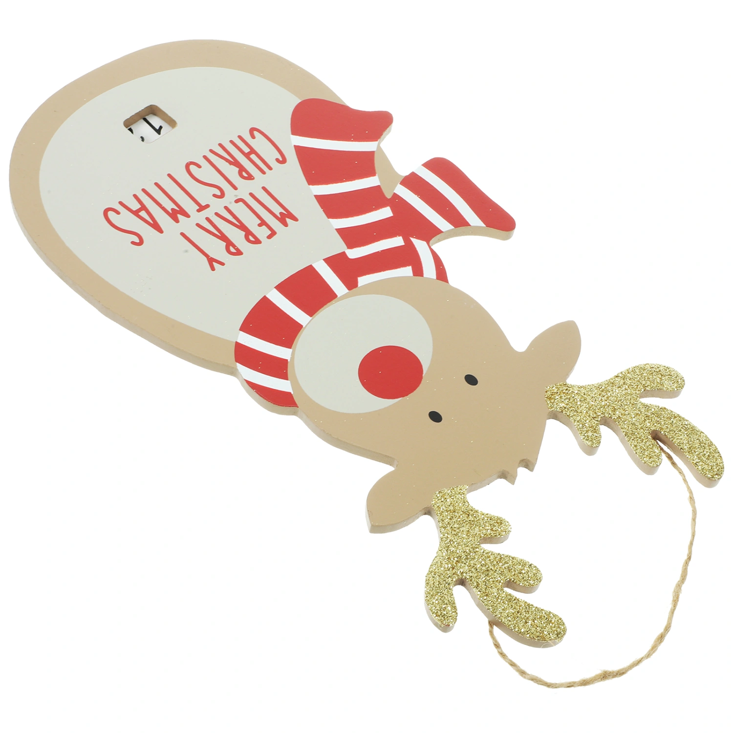 Christmas Tree Hanging Pendant Decorative Xmas Tree Ornament Deer Wood Tag Hanging Ornament
