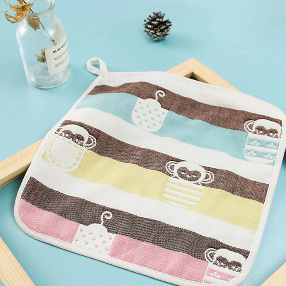 5pcs Baby Face Towel Cotton Baby Face Towel Handkerchief ((Assorted Color)