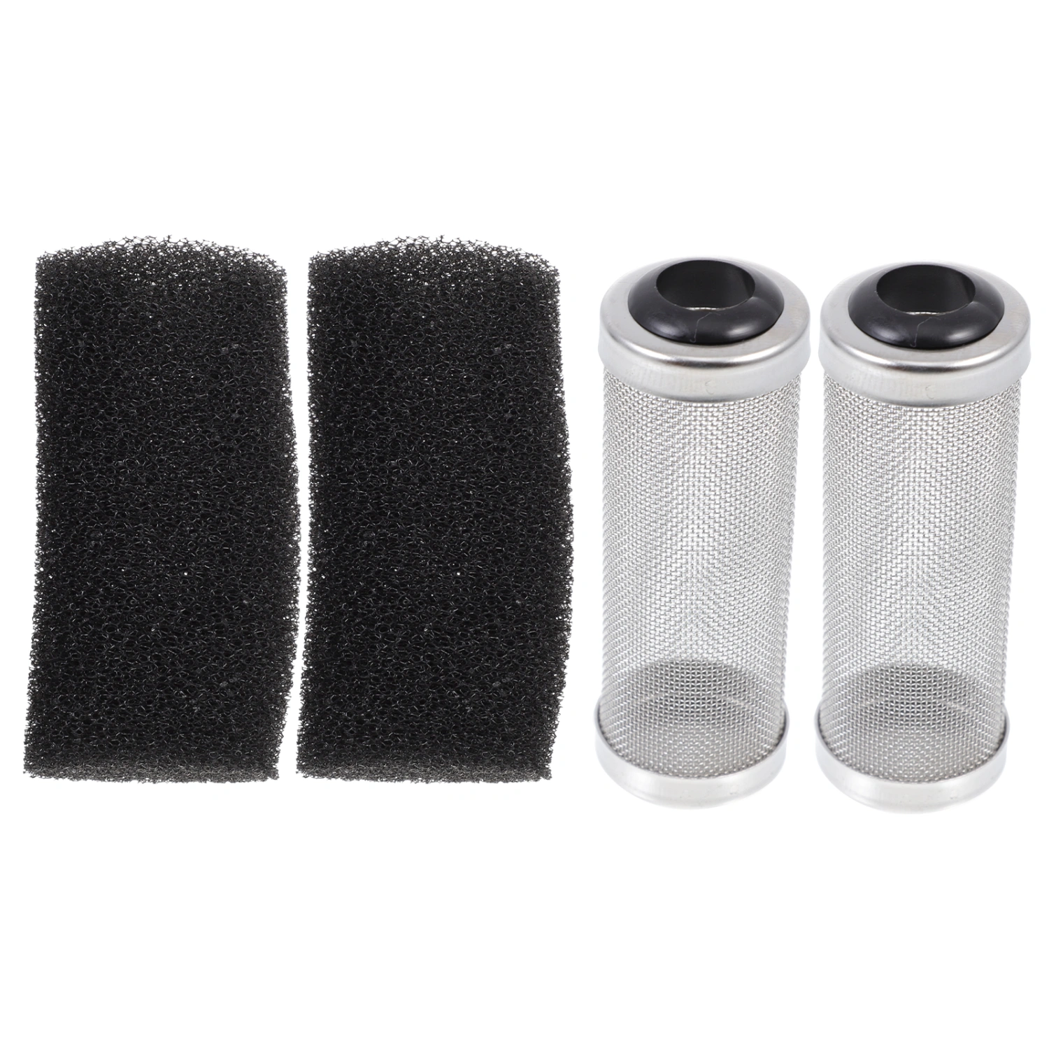 2pcs Fish Tank Filters Household Metal Aquarium Filters Stainless Tank Tubes
