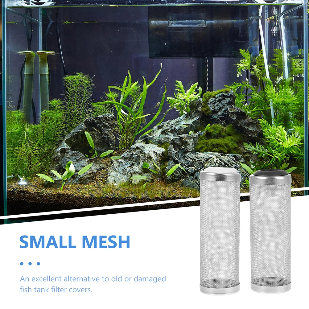 2pcs Fish Tank Filters Household Metal Aquarium Filters Stainless Tank Tubes