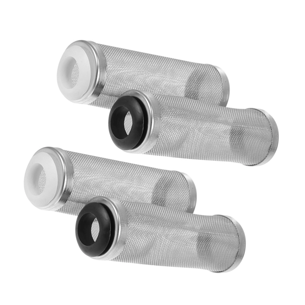 2pcs Fish Tank Filters Household Metal Aquarium Filters Stainless Tank Tubes