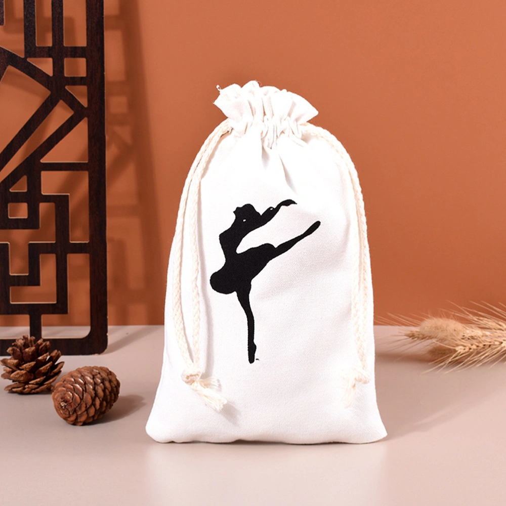 4pcs Cute Ballet Dance Bag Dance Shoe Bags Drawstring Bag Ballet Accessories Pouches