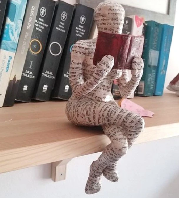 Women Reading Statue Decorative Women Reader Bookshelf Decoration Home Decor