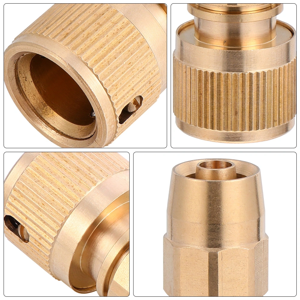 4 PCS Expanding Hose Joint Replacement Brass Water Hose Quick-Connect Plug