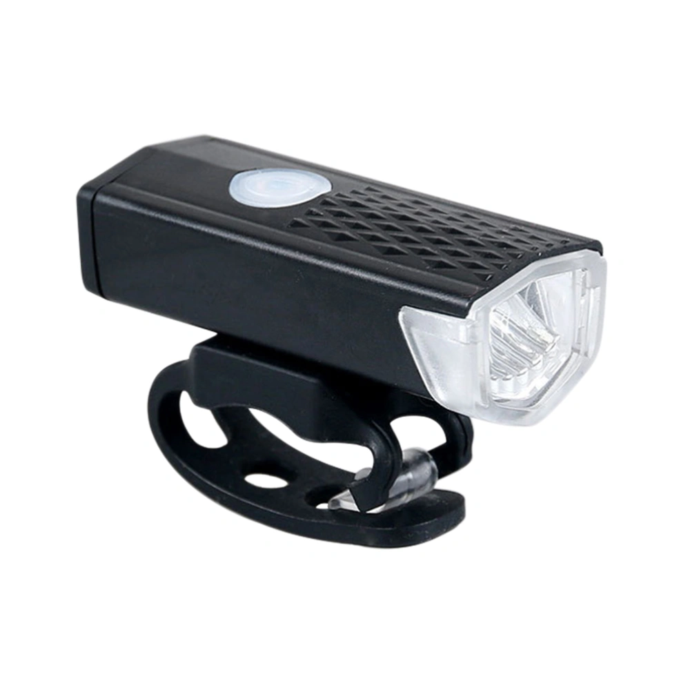 Rechargeable Headlight Waterproof 245 Lumens Adjustable Bike Front Light with 3 Lighting Modes (Black)