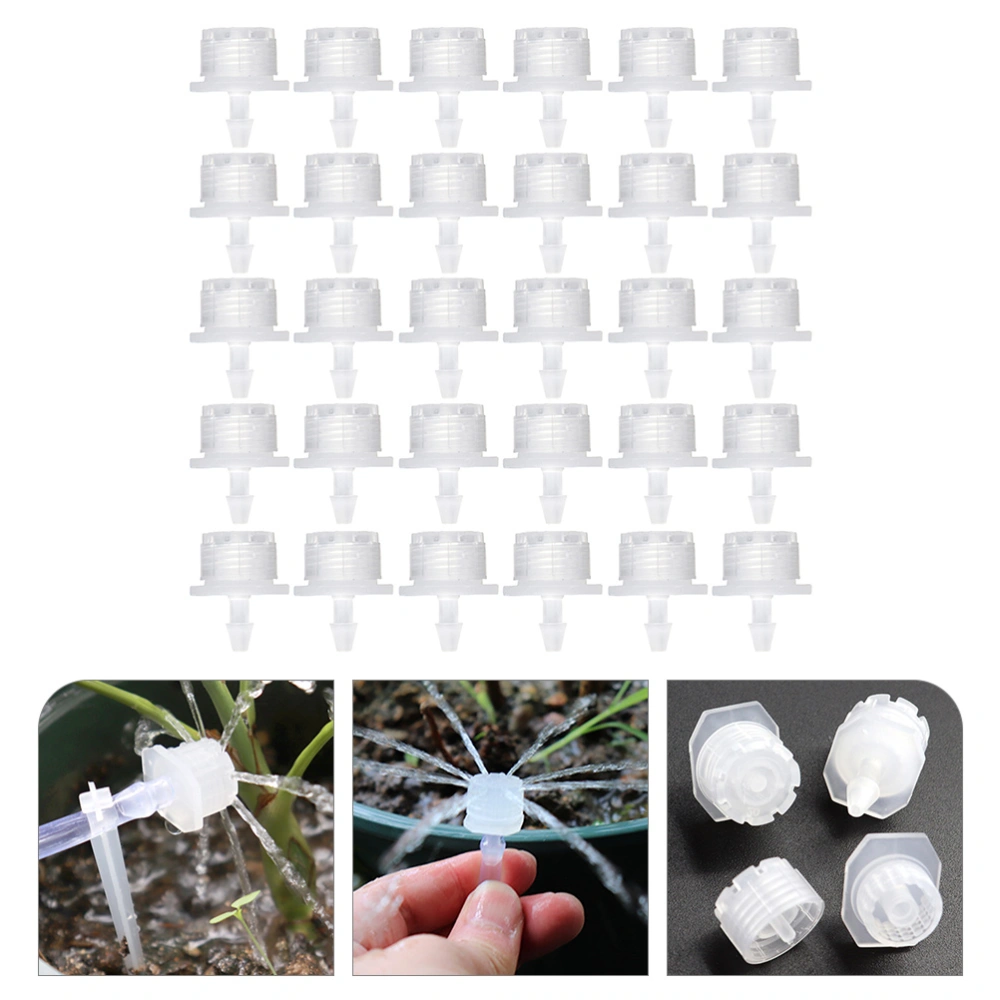 100pcs Drip Irrigation Emitter Drip Line Irrigation Plant Drip Watering System