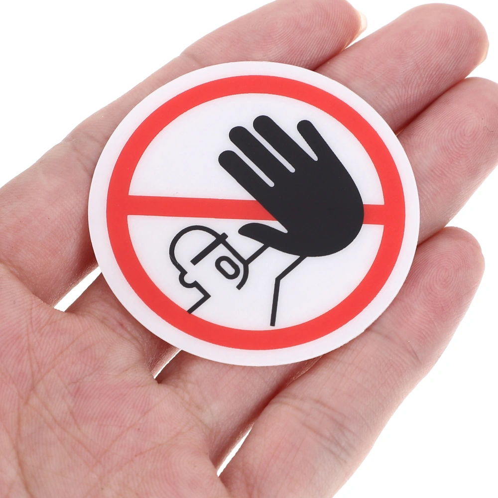 3pcs Do Not Touch Sticker Do Not Use Hand Signs Self Adhesive Decal No Touch Sign